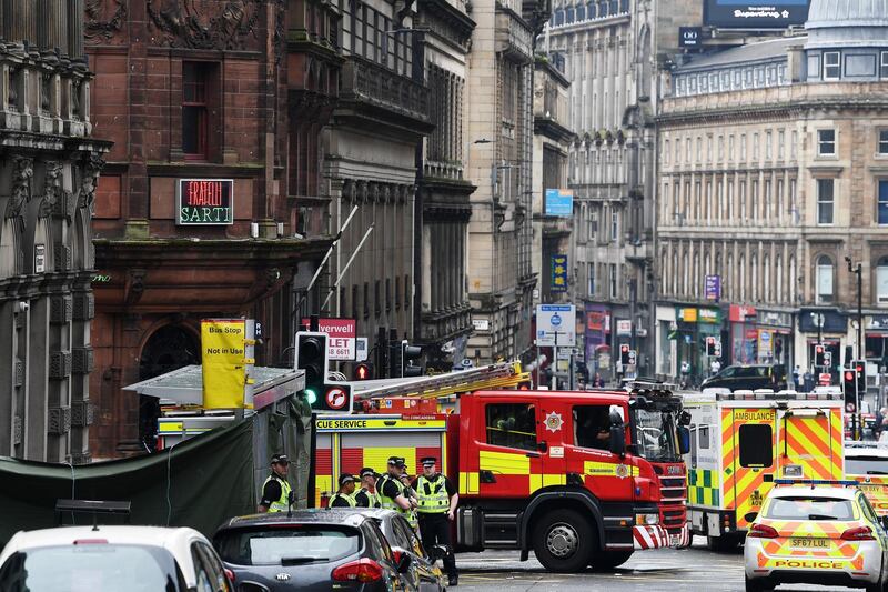 The attack happened in a building in West George Street, Glasgow. Getty