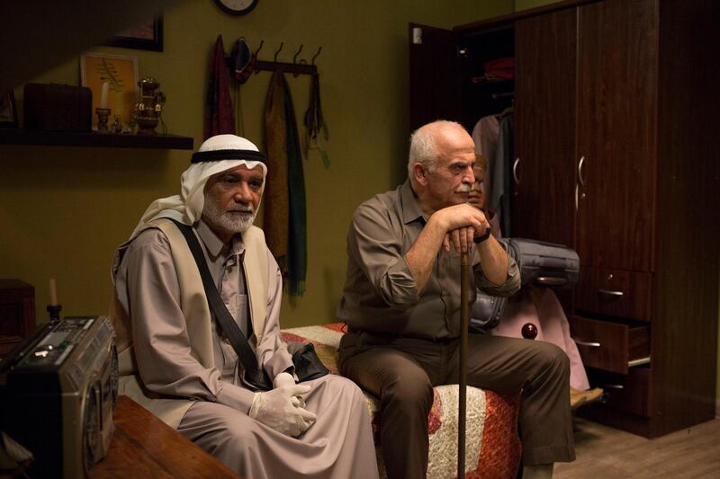 Still from 'Shabab Sheyab' featuring Mansoor Al Feeli, left and Salloum Haddad. Courtesy Image Nation Abu Dhabi