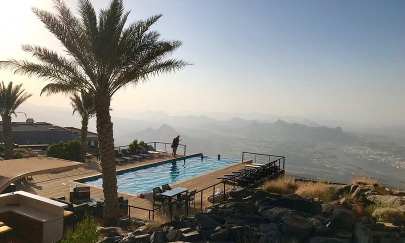 The View, Oman, offers mountain views and an infinity pool perched on a cliff edge. Photo: The View