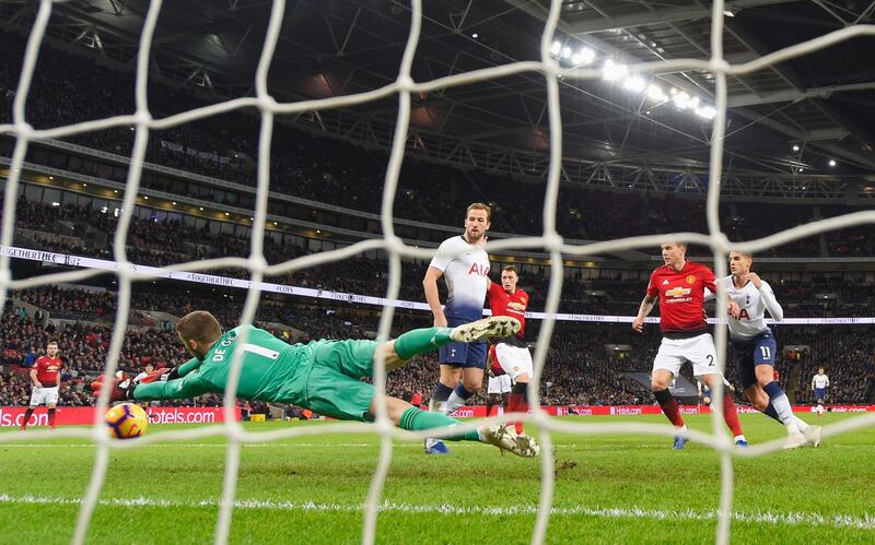 De Gea saves again from Dele Alli. Getty Images