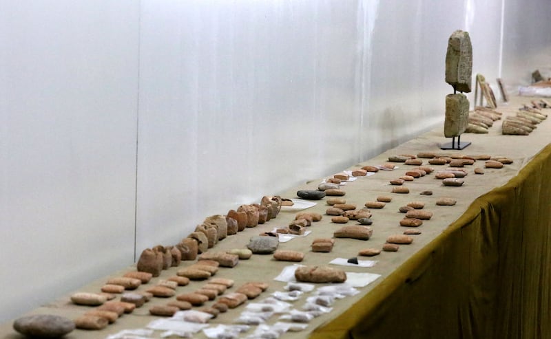 More than 300 ancient cuneiform writing tablets were returned to Iraq by a private Lebanese museum. AFP