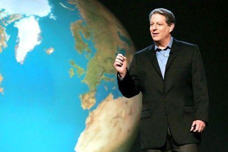 The former US vice president Al Gore's presentation and film, An Inconvenient Truth, won an Emmy, an Oscar and a Nobel Peace Prize. Paramount Classics, Eric Lee / AP Photo