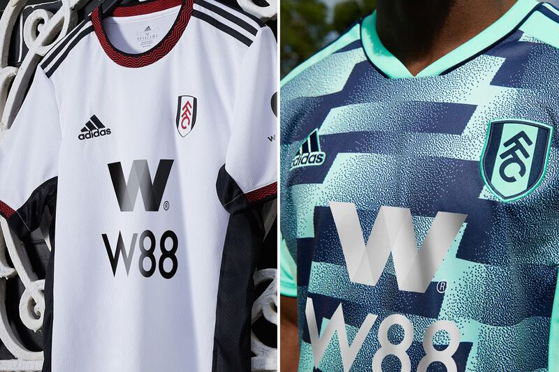 No 15: Fulham's home and away kits. Photo: Fulham / Twitter / Instagram