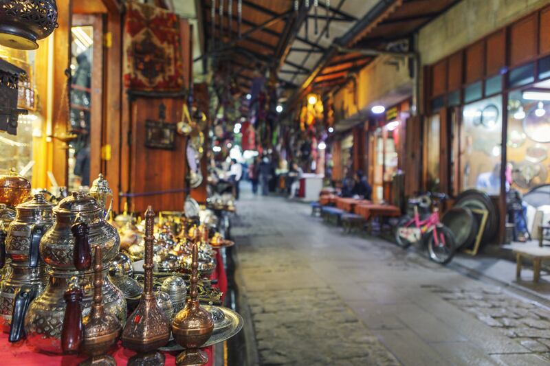A market street in Gaziantep
