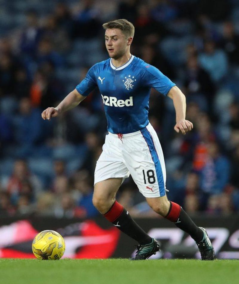 Jordan Rossiter of Rangers. Ian MacNicol / Getty Images 