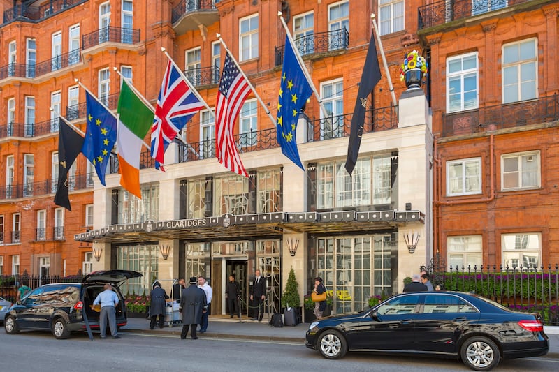Halal food is popular at many of London’s luxury hotels, including Claridge’s. Getty Images