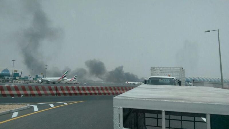 Early reports said the plane crash-landed and caught fire.