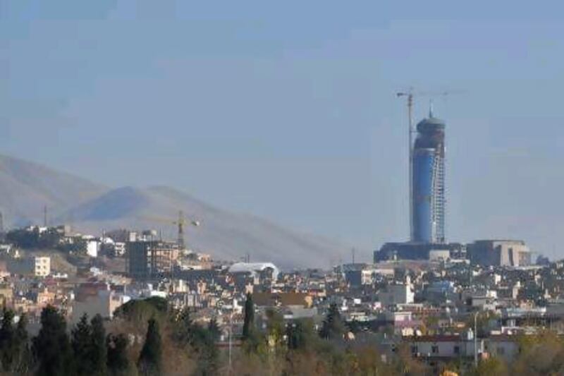 The Grand Millennium Sulaimaniyah hotel, due to open towards the end of the year. Mariwan Salihi for The National
