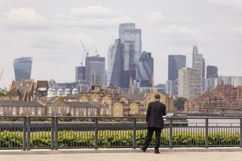 London's economic growth far outstrips the other eight English regions. Bloomberg