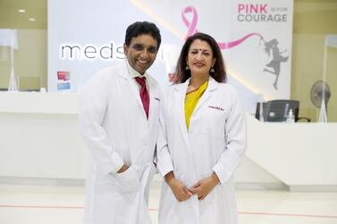 Dr JS Rajkumar and wife Dr Chitrakala had a will drafted in Dubai after treating coronavirus patients for four to six weeks at a stretch. Pawan Singh / The National 