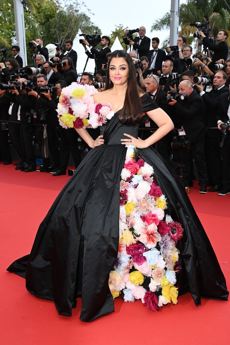Aishwarya Rai Bachchan in Dolce & Gabbana Alta Moda. Getty Images