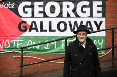 Newly elected Rochdale MP George Galloway said the Prime Minister's comments were 'despicable'. AFP