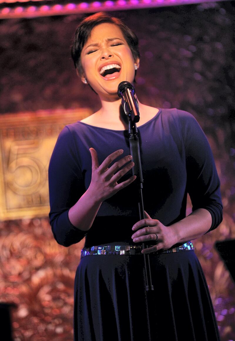 NEW YORK, NEW YORK - APRIL 07:  Actress Lea Salonga performs at Feinstein's/54 Below Press Preview at Feinstein's on April 7, 2016 in New York City.  (Photo by Brad Barket/Getty Images)