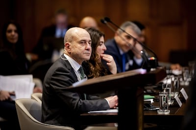 Abdel Sattar Issa, Lebanon's ambassador to the UK, during the hearing at the International Court of Justice on the legality of the Israeli occupation of Palestinian territories. Shutterstock