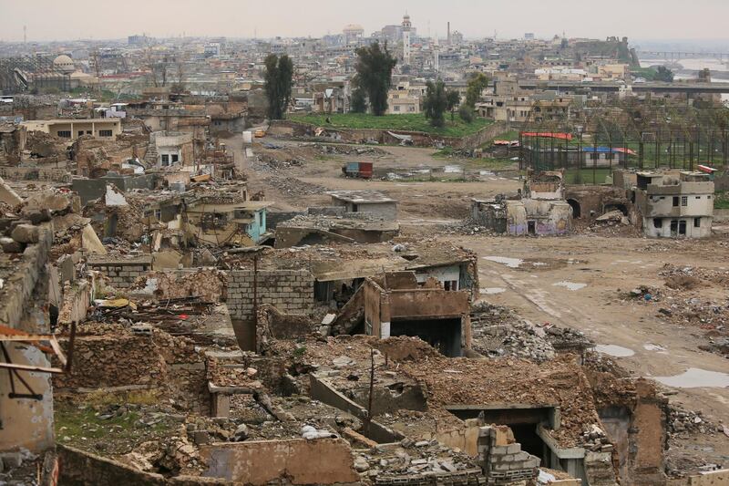 Destroyed buildings are seen in the Old City of Mosul, Iraq. Reuters