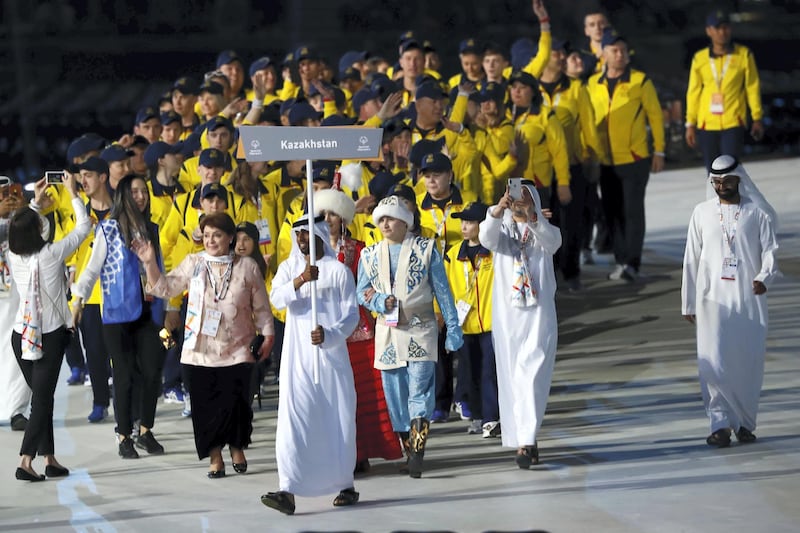 ABU DHABI, UNITED ARAB EMIRATES. 14 MARCH 2019. Opening Ceremony of the Special Olympics at Zayed Sports City. (Photo: Antonie Robertson/The National) Journalist: None: National.