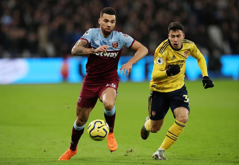 West Ham United's Ryan Fredericks in action. Reuters