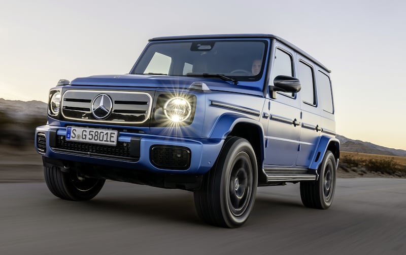 The Mercedes-Benz G 580 with EQ Technology is ready to hit the road - and the dunes - in 2024. All photos: Mercedes-Benz