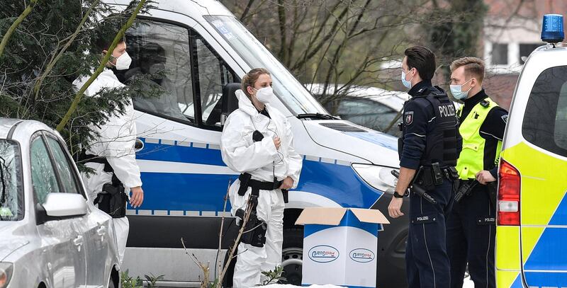 An on-site construction worker living in the buildings in Hamm tested positive for the mutated strain, which first emerged in Britain. AP Photo