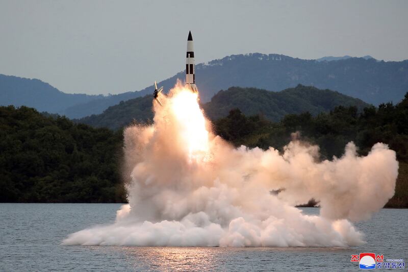 A North Korean military drill checks the country's deterrent and nuclear counterattack capability. EPA