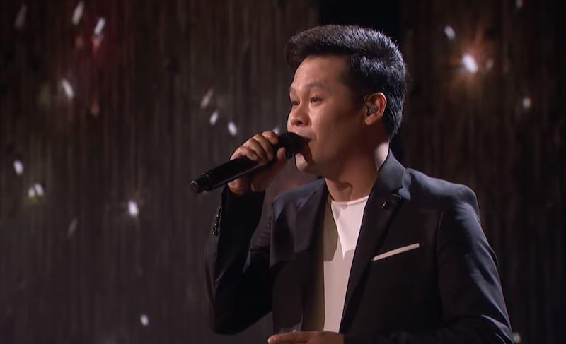 Marcelito Pomoy performing on 'America's Got Talent: The Champions' where he finished fourth overall. YouTube