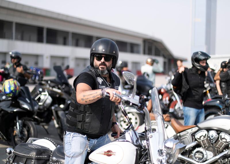 DUBAI, UNITED ARAB EMIRATES. 13 SEPTEMBER 2019. 

More than 100 bikers from motorcycle clubs in the UAE will pay tribute to Scotsman Ricky Gilchrist, 46, who was killed on Maliha Road in Sharjah on August 9.

Friends and family of a Dubai resident who died in a motorbike accident last month are holding a memorial ride in his honour on Friday.


His mother, father, sister and son, Jack, 22, have flown in from Scotland to join the memorial ride on Friday. The group are due to set off from Dubai Motor City for Bab Al Shams to plant a ghaf tree in remembrance.

(Photo: Reem Mohammed/The National)

Reporter:
Section: