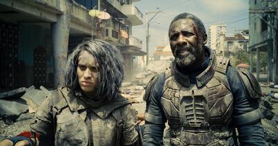 Left, Daniela Melchior as Ratcatcher 2 and Idris Elba as Bloodsport in 'The Suicide Squad'. Warner Bros Pictures