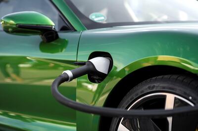 A 25-minute fast charge took it from 9 to 80 per cent battery. Courtesy Porsche