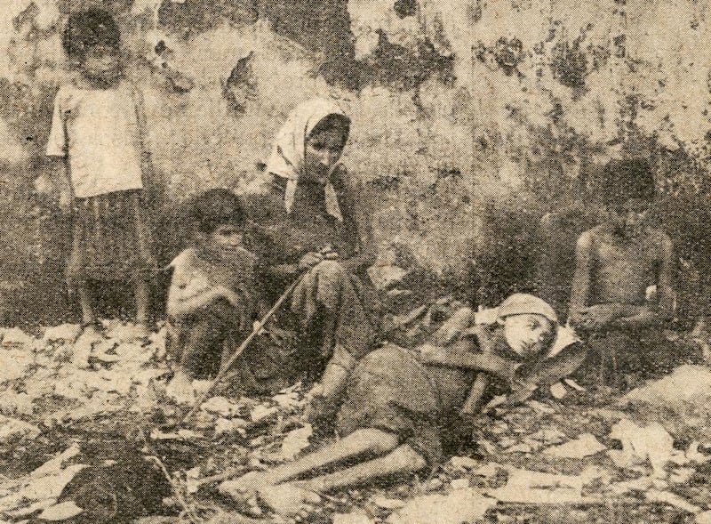 Famine Scenes in Lebanon in 1915. Courtesy of the American University of Beirut