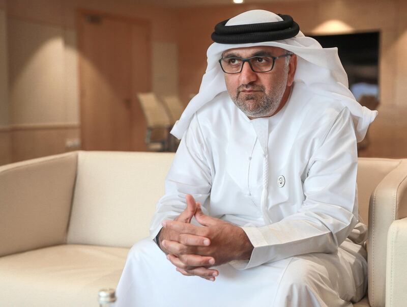 Abu Dhabi, U.A.E., November 26, 2018.  
Interview with Aref Al Awani, secretary general of Abu Dhabi Sports Council, and head of Local Organising Committee of both Fifa Club World and Asian Cup.
Victor Besa / The National
Section:  SP
Reporter: Amith Passela