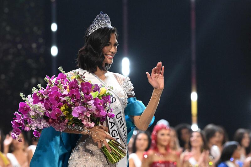 Sheynnis Palacios from Nicaragua is crowned the 72nd Miss Universe in San Salvador. AFP
