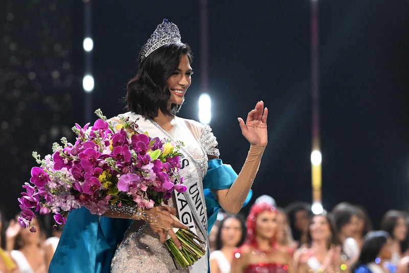 Sheynnis Palacios from Nicaragua is crowned the 72nd Miss Universe in San Salvador. AFP