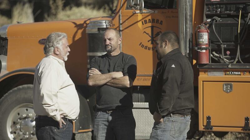 Scott Jolcover, Dave Turin, Juan Ibarra (2) in GOLD RUSH: DAVE TURIN'S LOST MINE. Courtesy Discovery Networks