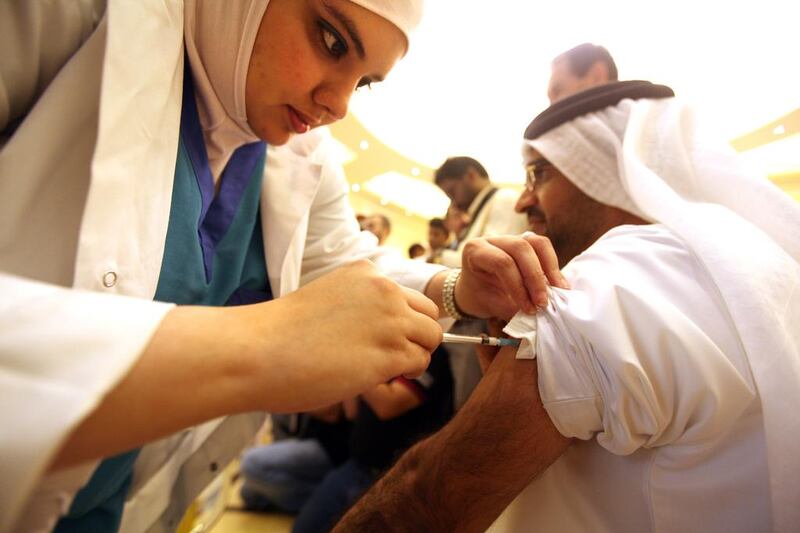 health professionals are urging more Emiratis to join the nursing workforce Sammy Dallal / The National


