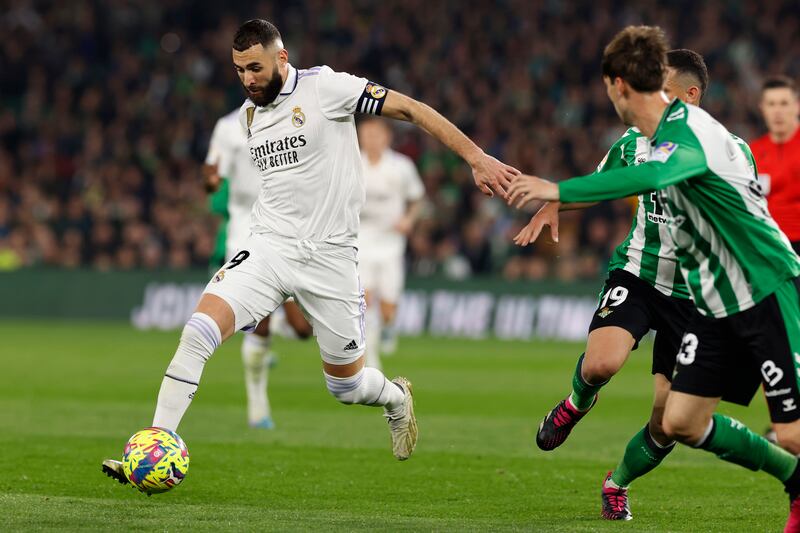 Real Madrid's Karim Benzema in action. EPA