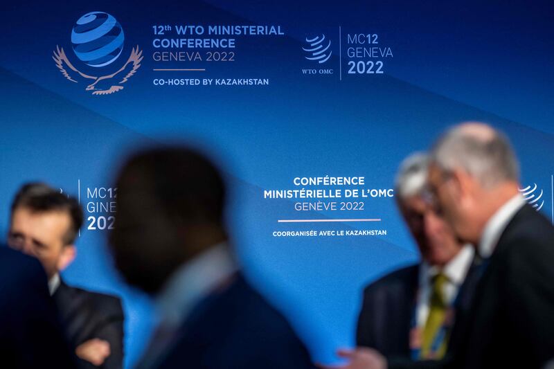 At the 12th Ministerial Conference of the World Trade Organisation, the UAE advocated for a collective approach to addressing global trade issues. AFP