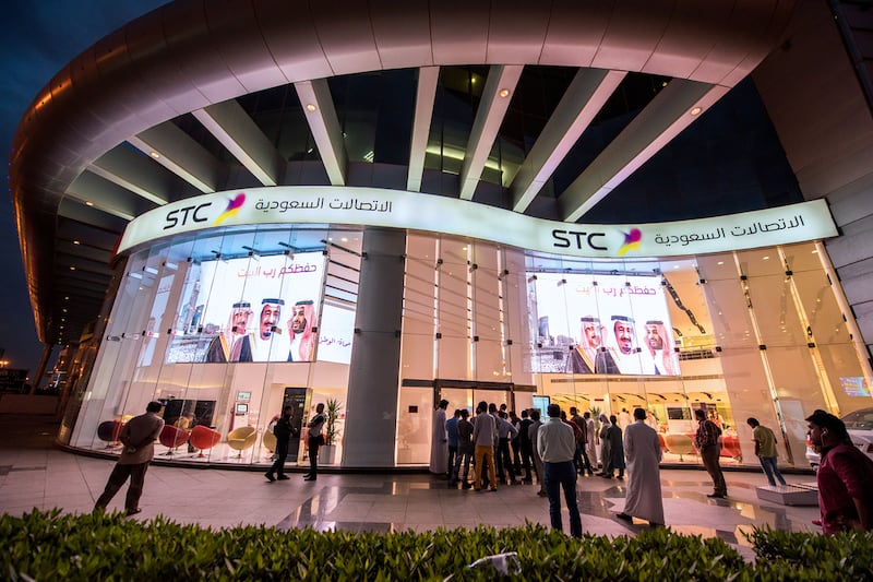 Saudi Telecom Company is the biggest telecoms operator in the kingdom by market value. Waseem Obaidi / The National