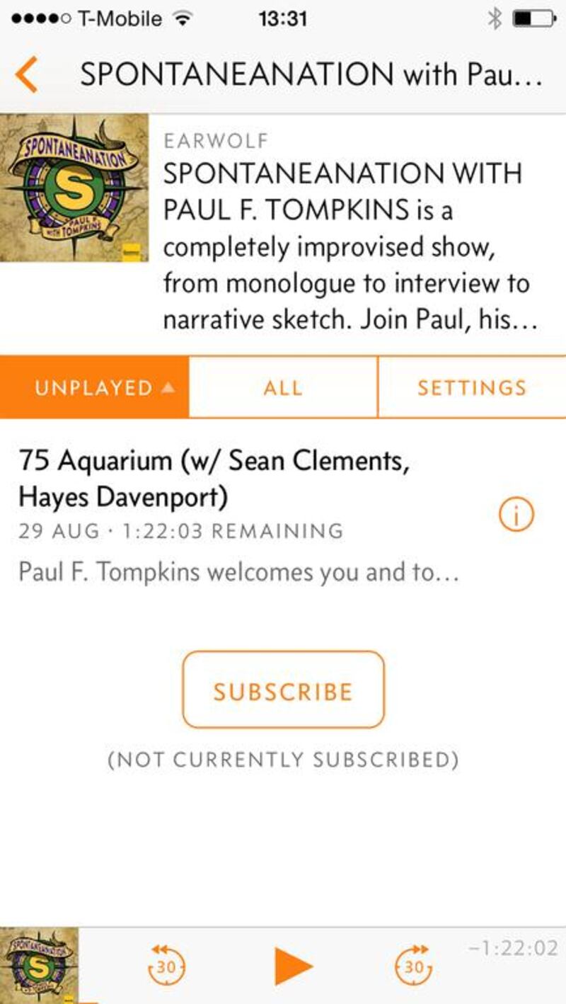 The Overcast podcast app does the big things well and the small things superbly.