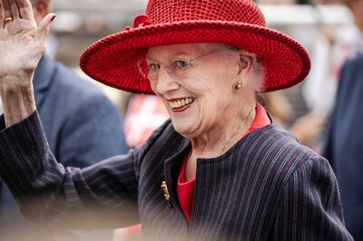Danish Queen Margrethe visits Lynge school during a city visit in Alleroed Municipality, Denmark September 12, 2023.  Reuters