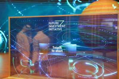 The yearly Future Investment Initiative conference in the Saudi capital, Riyadh, began on Tuesday. AFP