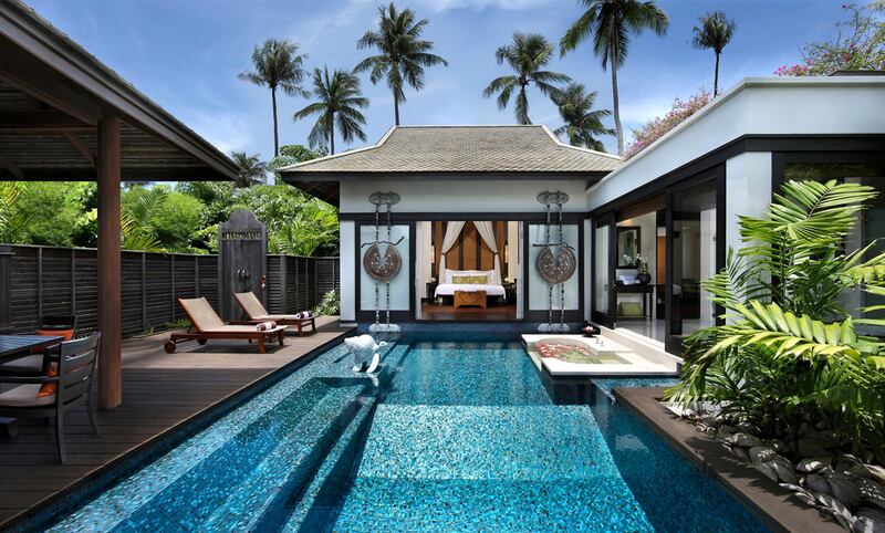 A pool villa at Antantara Mai Khao Phuket. Minor Hotels