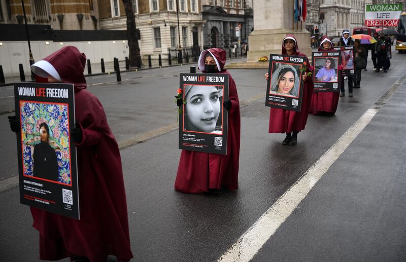 Protests have been mounting globally since Iranian Mahsa Amini died in police custody in Tehran in September. AFP