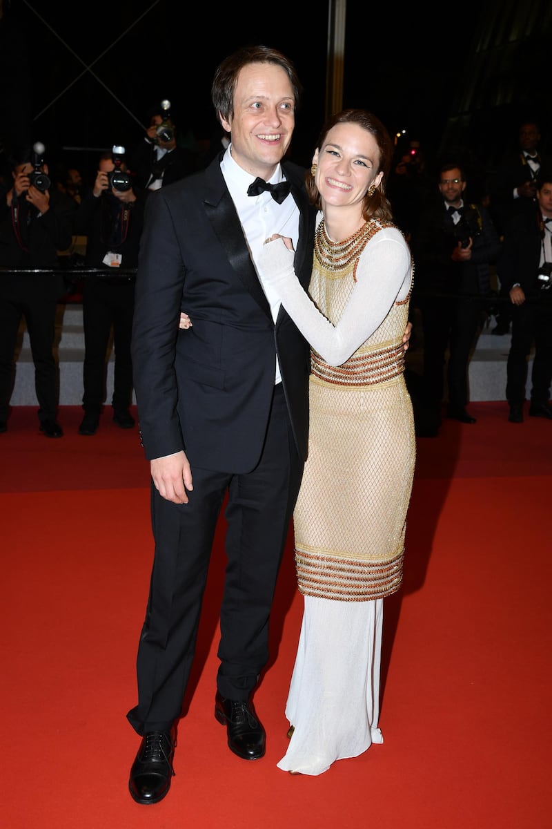 August Diehl and Valerie Pachner attend the screening of 'A Hidden Life' during the Cannes Film Festival on May 19, 2019. Getty Images