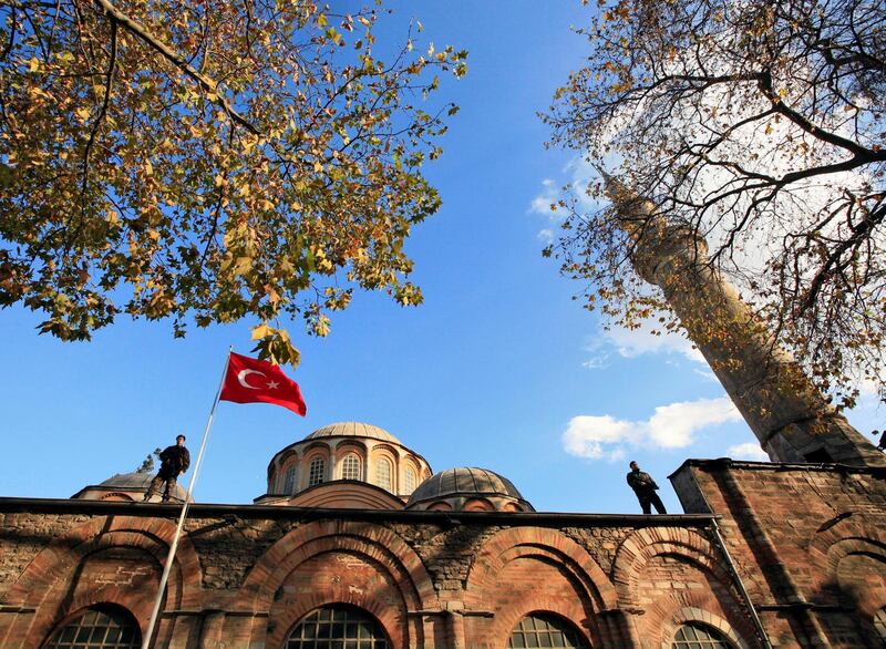 The top of Kariye (Chora) museum. Reuters