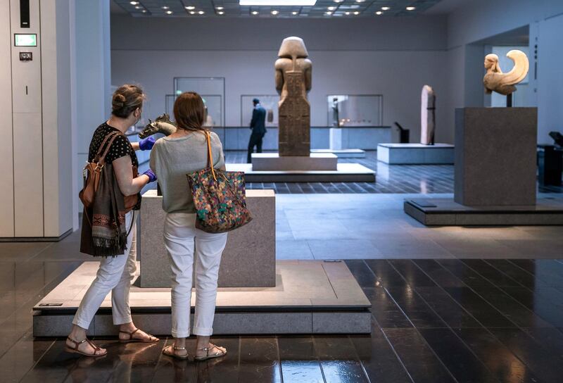 Abu Dhabi, United Arab Emirates, June 25, 2020.   
  The Louvre , Abu Dhabi after 100 days of being temporarily closed due to the Covid-19 pandemic.
Victor Besa  / The National
Section:  NA
Reporter:  Saeed Saeed