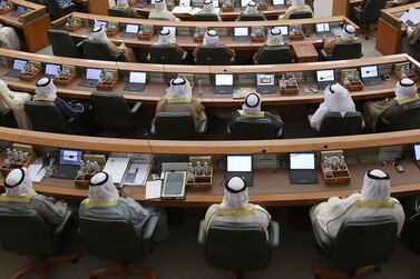 Kuwaiti lawmakers attend the opening session of the new parliament in Kuwait City, on October 30, 2018. AFP