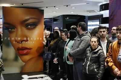 MILAN, ITALY - APRIL 05:  General view of Sephora loves Fenty Beauty by Rihanna store event on April 5, 2018 in Milan, Italy.  (Photo by Vittorio Zunino Celotto/Getty Images for Sephora loves Fenty Beauty by Rihanna store event )