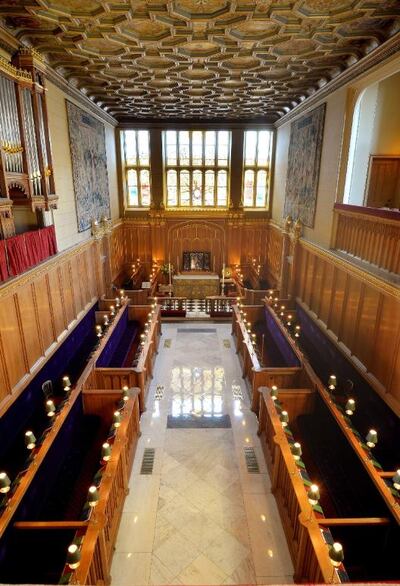 Inside The Chapel Royal At St James's Palace, where Britain's Princess Beatrice of York will marry Edoardo Mapelli Mozzi on May 29, 2020. Wikicommons 