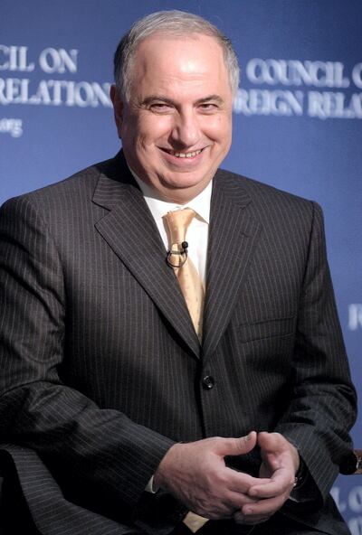 Iraqi Deputy Prime Minister Ahmad Chalabi speaks to the Council on Foreign Relations, in New York November 11, 2005. A favorite of the Bush administration who fell from favor after the 2003 invasion of Iraq, Chalabi achieved a kind of political rehabilitation on a high-profile Washington visit that included meetings with Secretary of State Condoleezza Rice and National Security Adviser Stephen Hadley. REUTERS/ Chip East