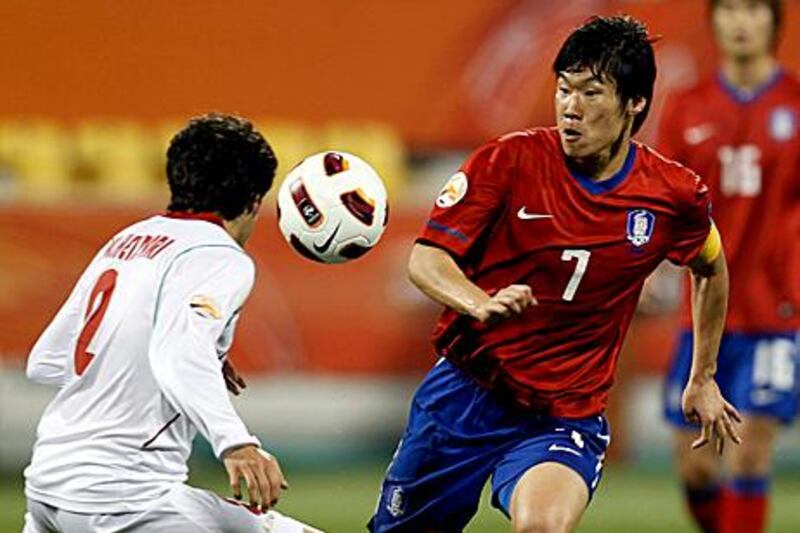 Park Ji-sung, right, has helped SOuth Korea to an Asian Cup semi-final against Japan.